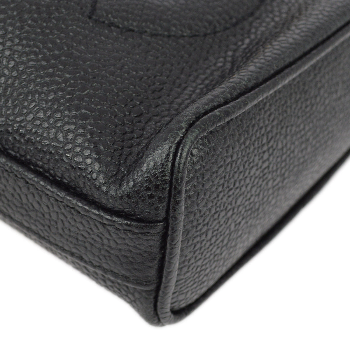Chanel Black Caviar Bucket Shoulder Bag