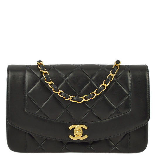 Chanel * 1994-1996 Lambskin Small Diana Shoulder Bag