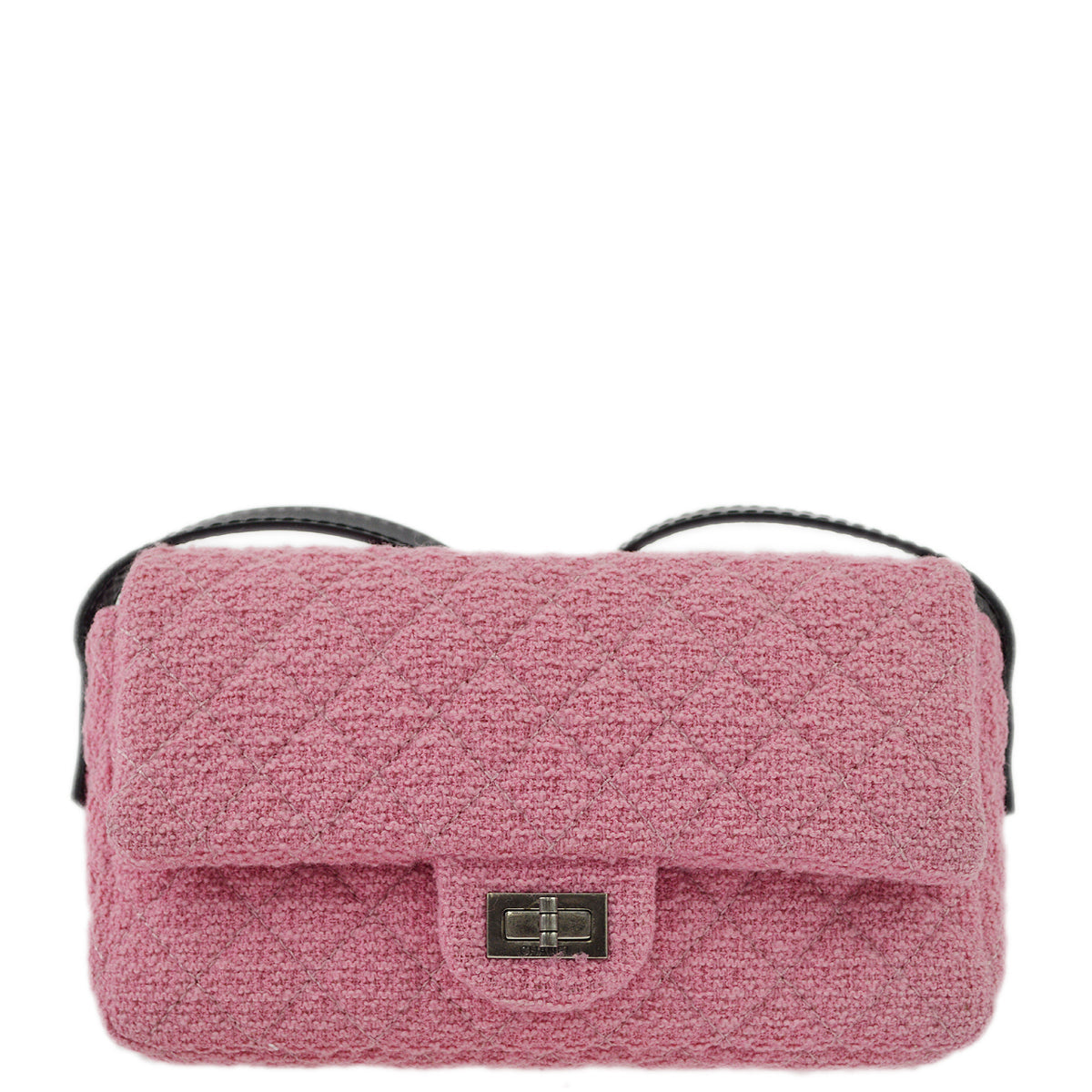 Chanel 2009-2010 Tweed Mademoiselle Lock Shoulder Bag