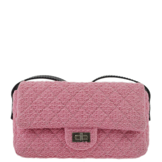 Chanel 2009-2010 Tweed Mademoiselle Lock Shoulder Bag