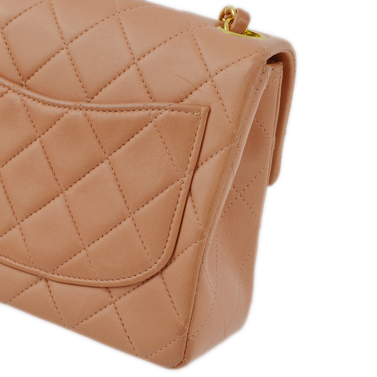 Chanel 1997-1999 Lambskin Mini Classic Square Flap Shoulder Bag 17