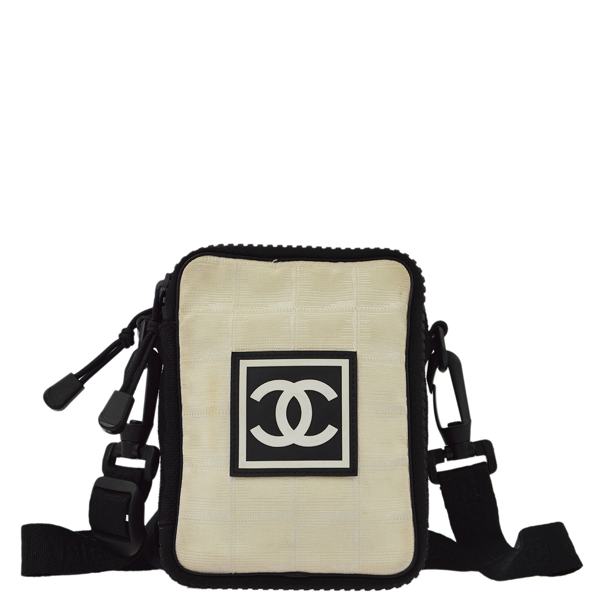 Chanel 2003-2004 Beige New Travel Sport Line Shoulder Bag