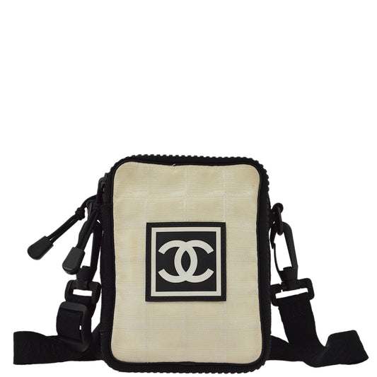 Chanel 2003-2004 Beige New Travel Sport Line Shoulder Bag