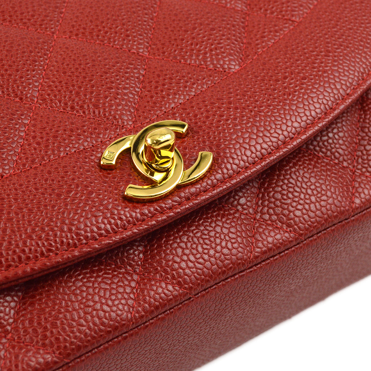Chanel 1994-1996 Caviar Medium Diana Shoulder Bag