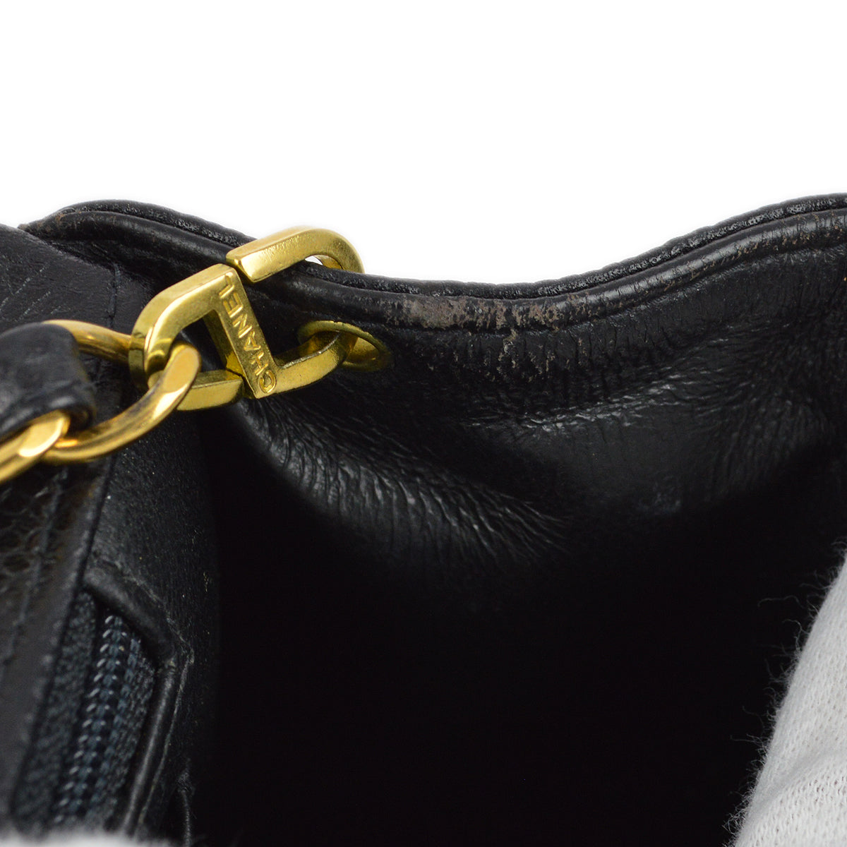 Chanel 1994-1996 Black Caviar Medium Diana Shoulder Bag