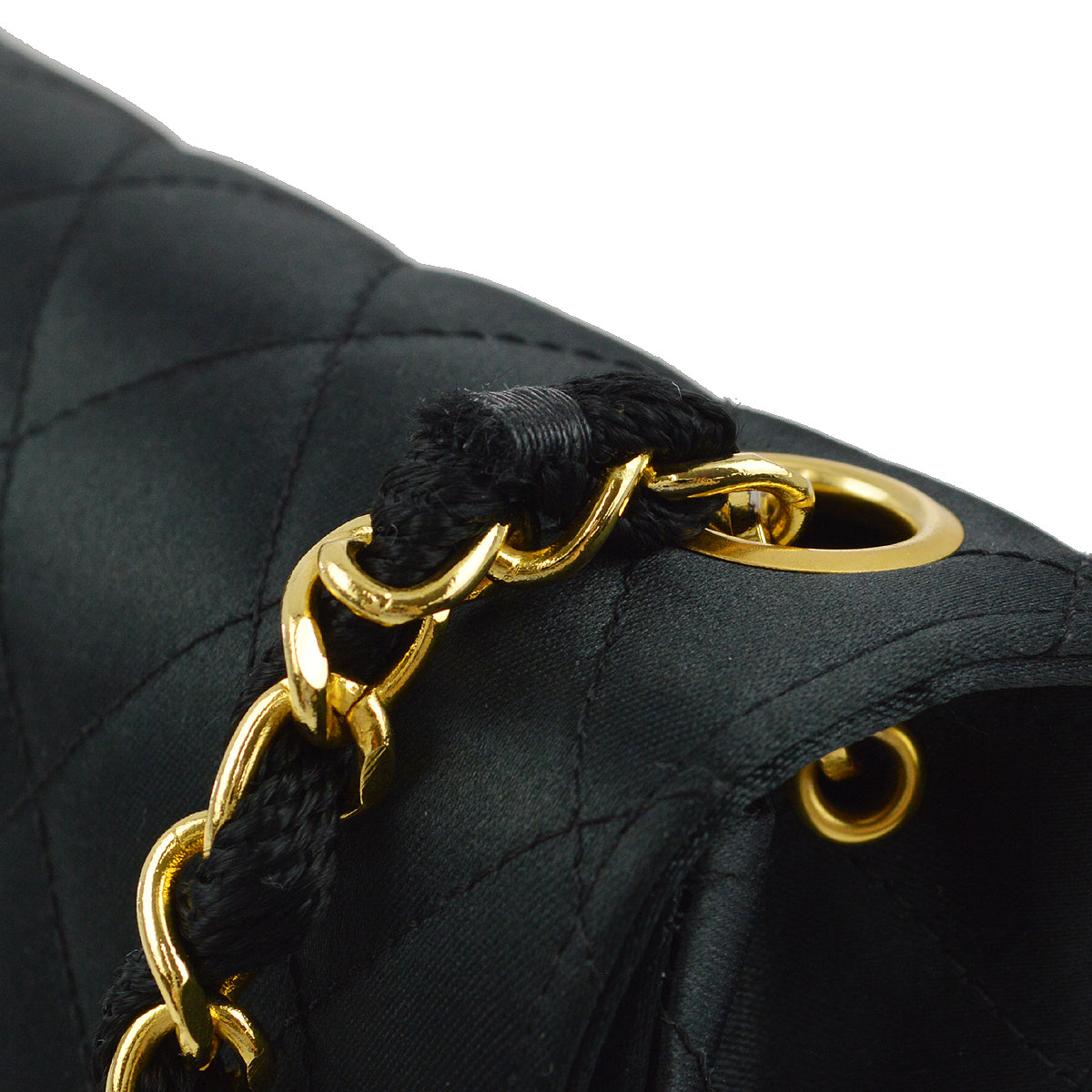 Chanel 1989-1991 Satin Mini Classic Square Flap Shoulder Bag 17
