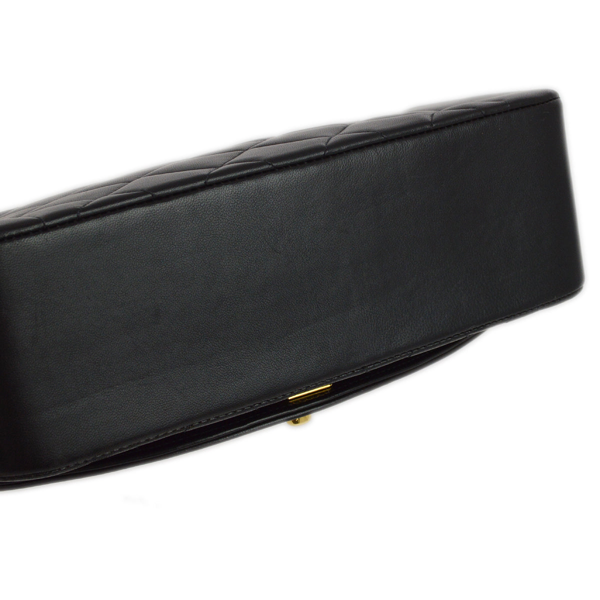 Chanel 1994-1996 Black Lambskin Small Diana Shoulder Bag