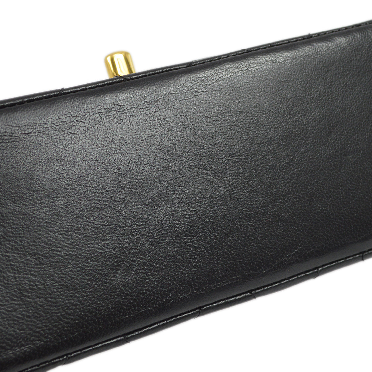 Chanel 1994-1996 Black Lambskin Small Diana Shoulder Bag