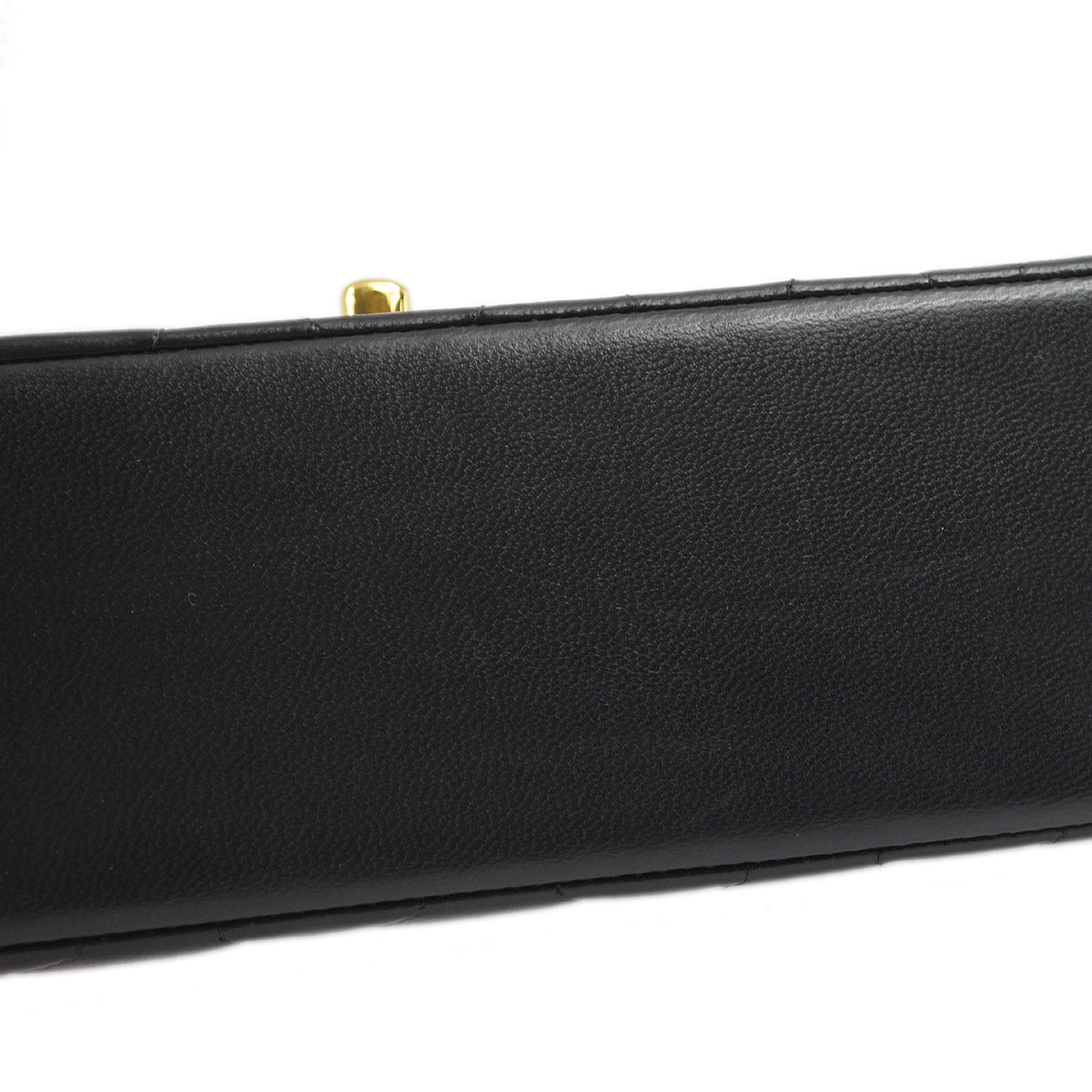 Chanel 1991-1994 Black Lambskin Small Diana Shoulder Bag