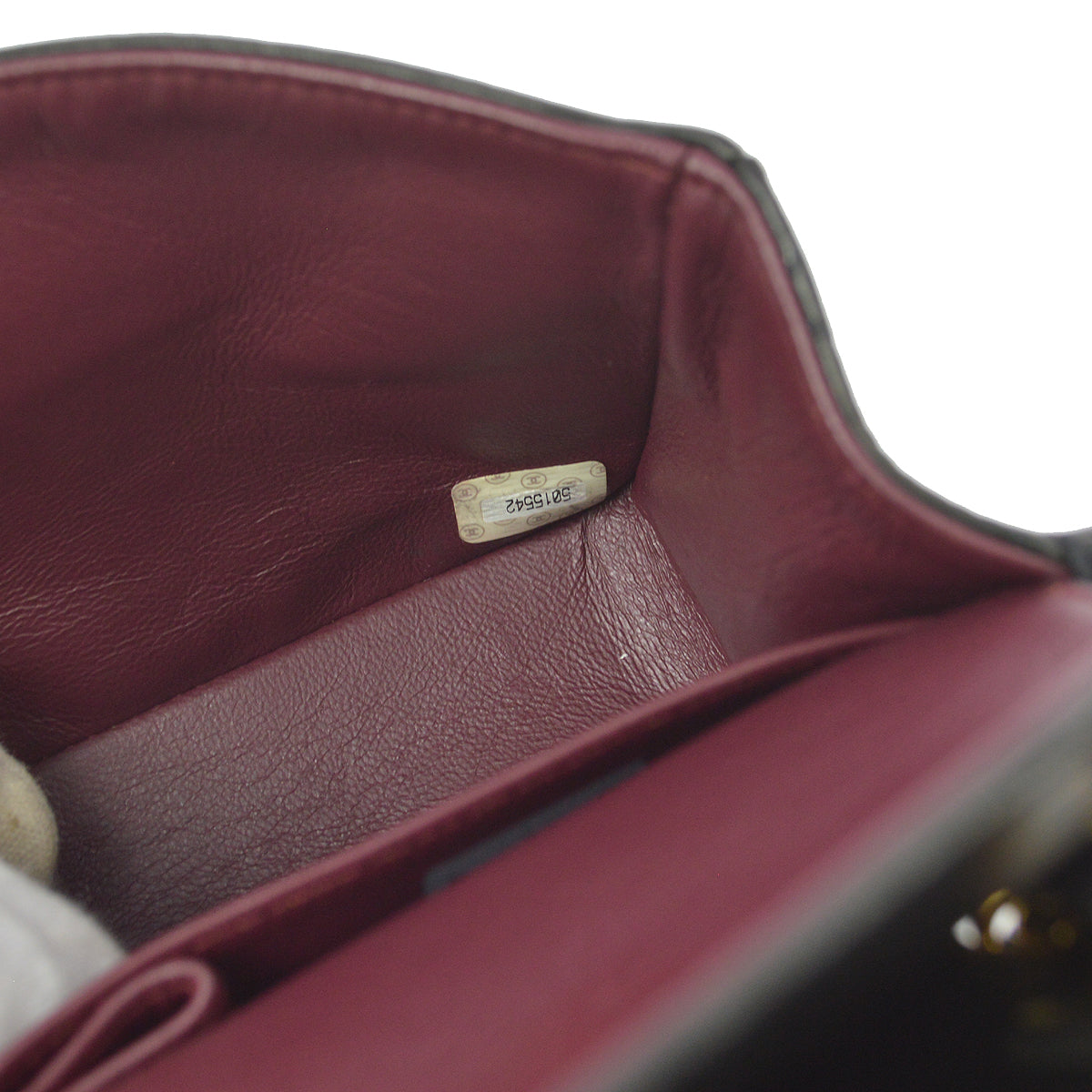 Chanel 1997-1999 Black Lambskin Small Classic Double Flap Shoulder Bag
