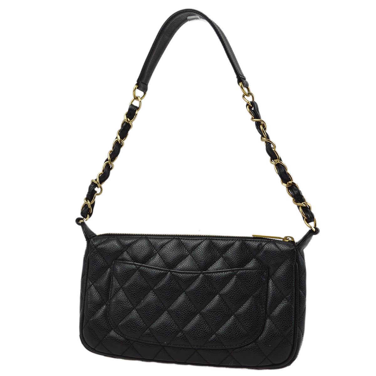 Chanel 2001-2003 Black Caviar Shoulder Bag