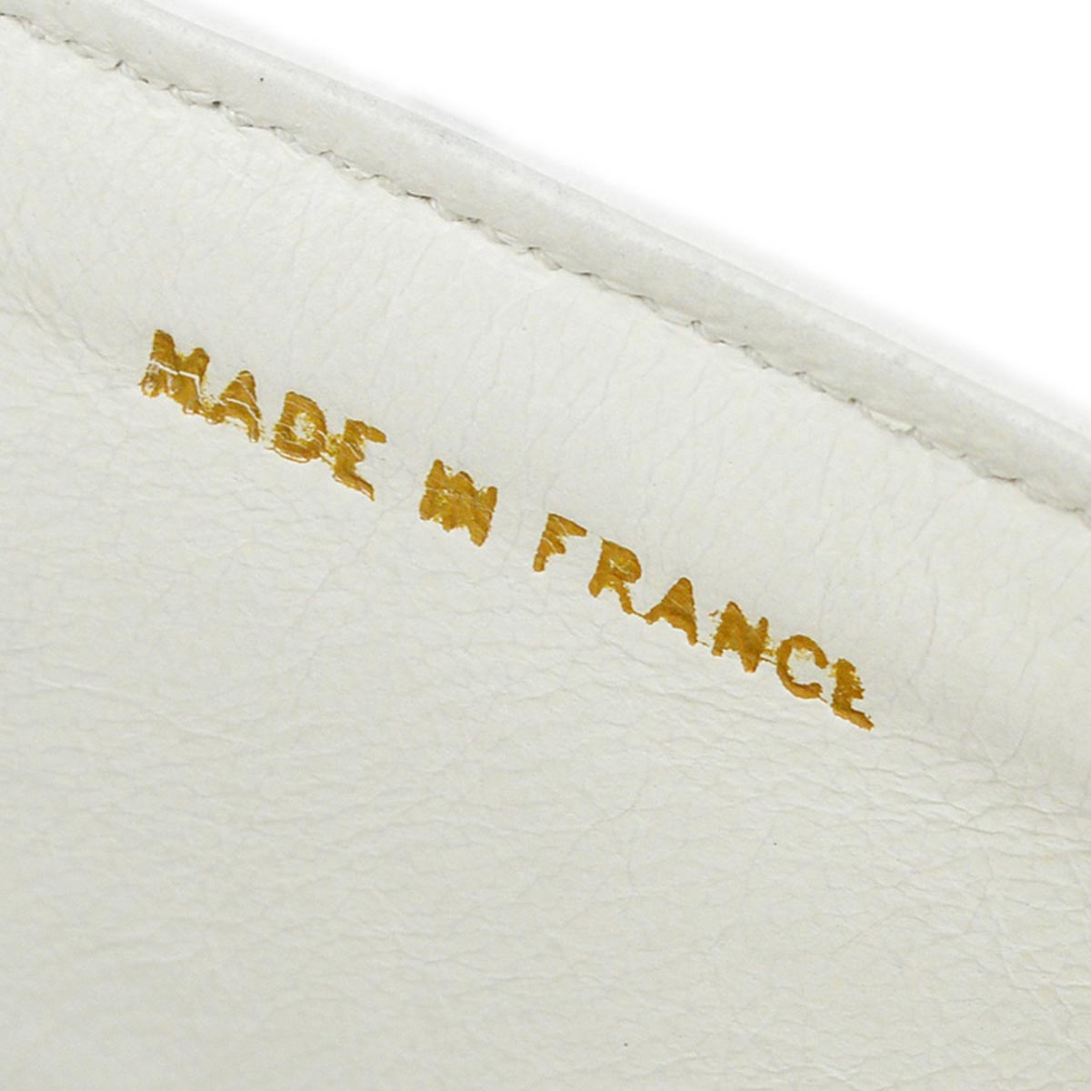 Chanel 1991-1994 White Lambskin Medium Double Flap Shoulder Bag