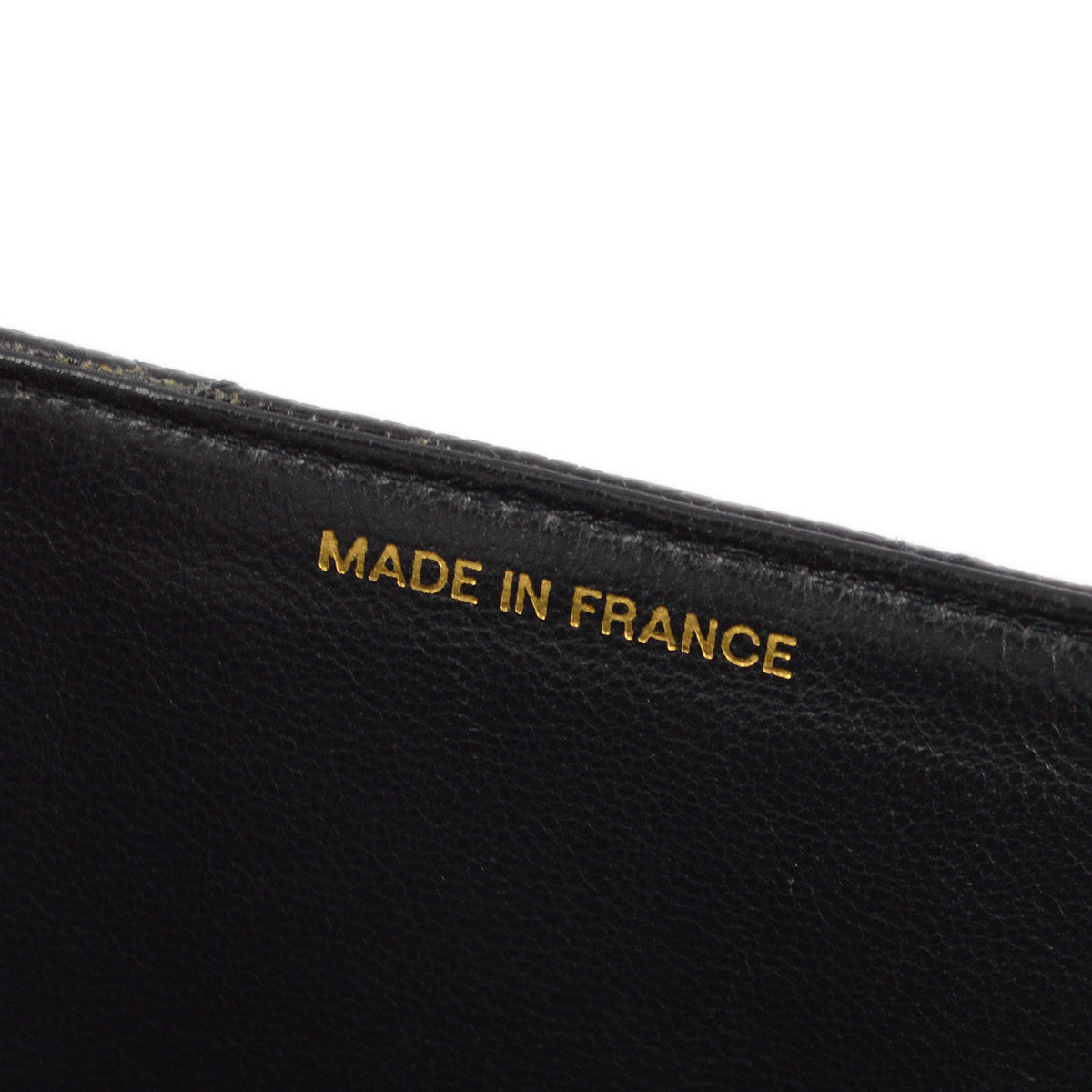 Chanel 1991-1994 Black Caviar Straight Flap Shoulder Bag
