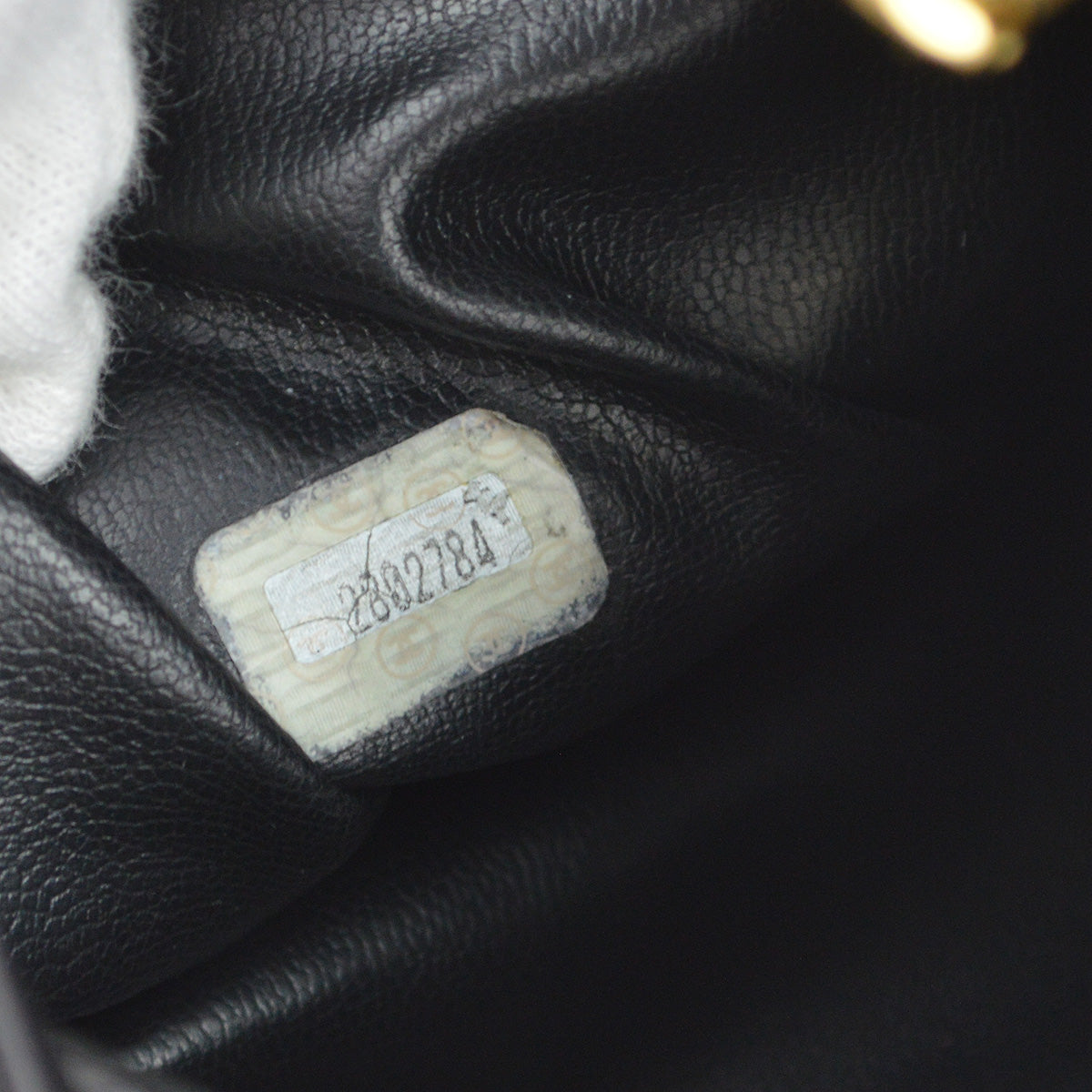 Chanel 1991-1994 Black Lambskin Bucket Shoulder Bag