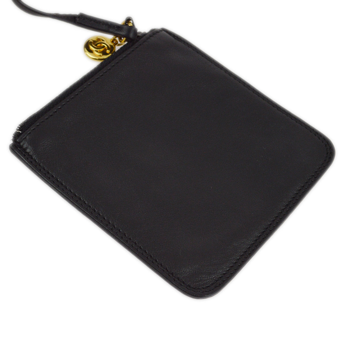 Chanel 1991-1994 Black Lambskin Bucket Shoulder Bag