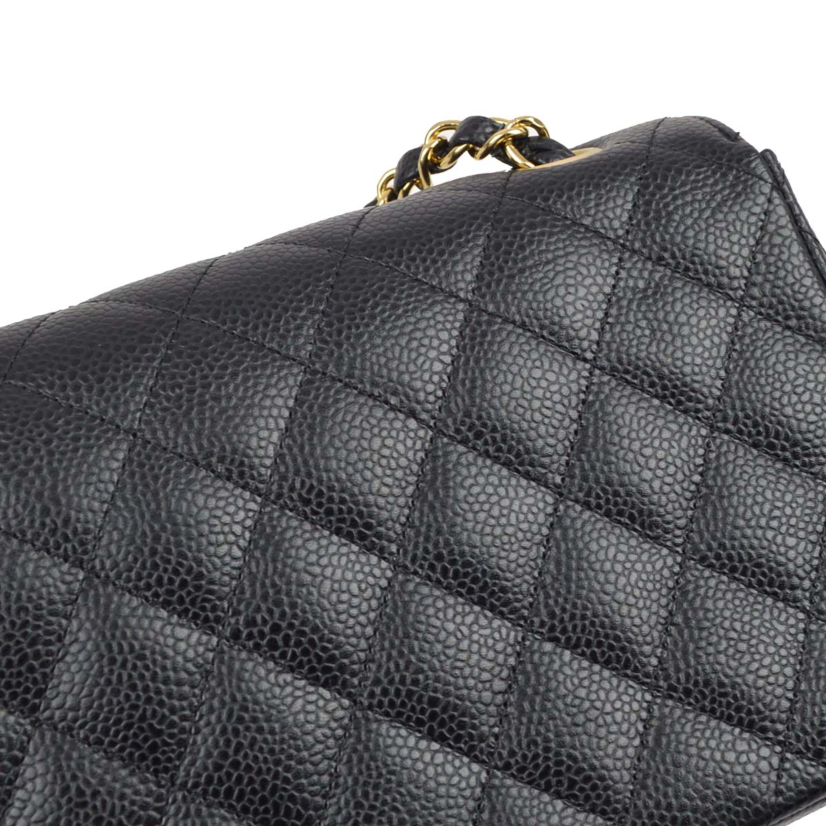 Chanel * 2005-2006 Black Caviar East West Shoulder Bag