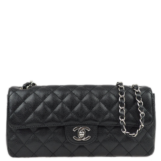 Chanel * 2006-2008 Black Caviar East West Shoulder Bag