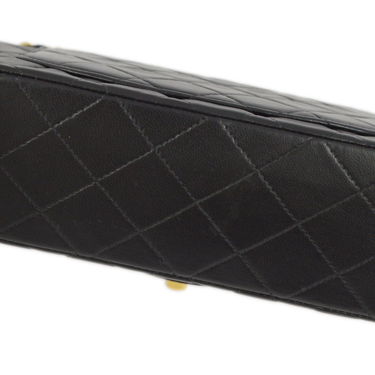 Chanel 2000-2001 Black Lambskin Small Classic Double Flap Shoulder Bag