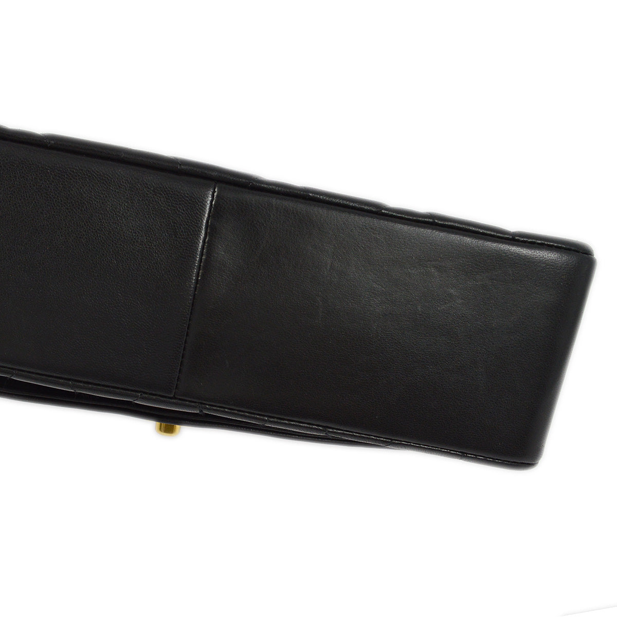 Chanel 1991-1994 Black Lambskin Medium Diana Shoulder Bag