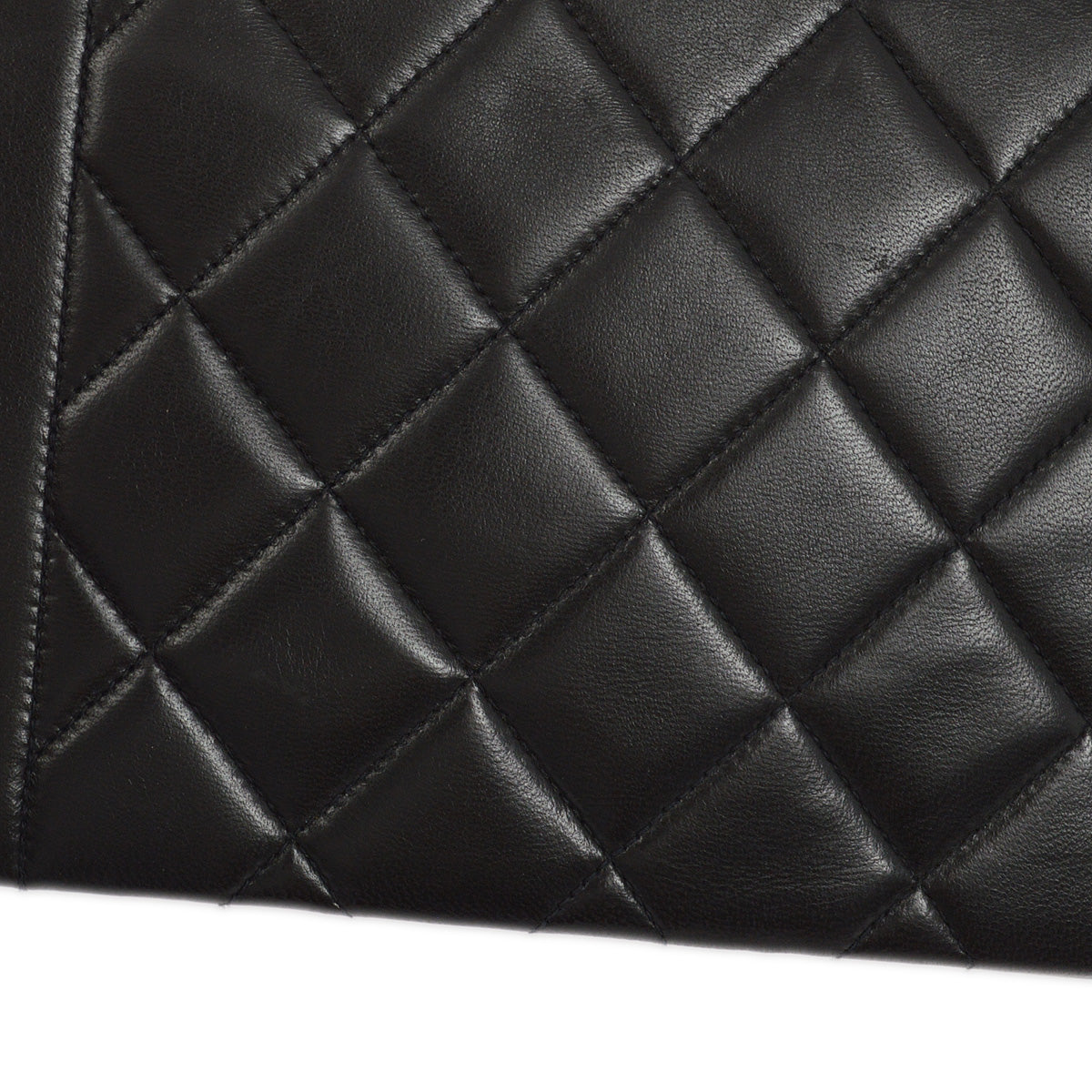 Chanel 1994-1996 Black Lambskin Medium Diana Shoulder Bag