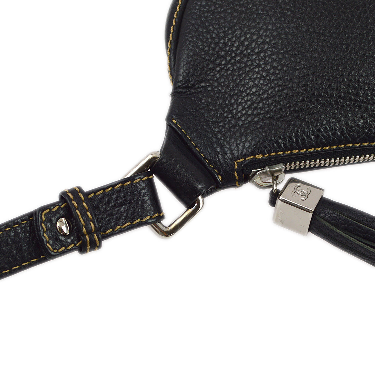 Chanel 2001-2003 Black Calfskin Shoulder Bag