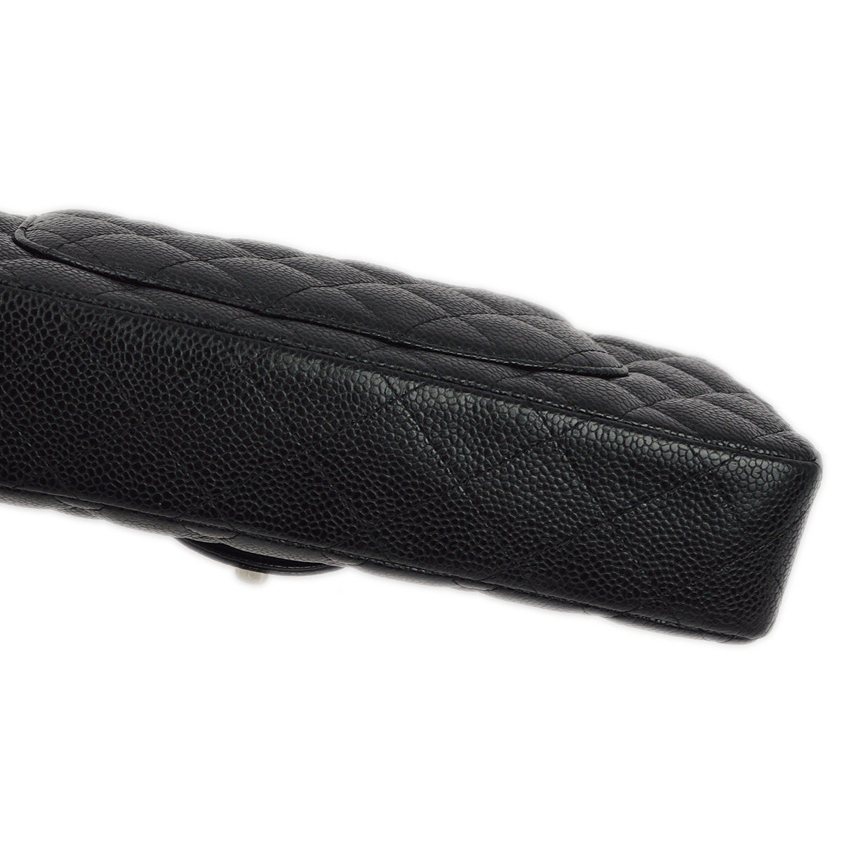 Chanel 2008-2009 Black Caviar East West Shoulder Bag