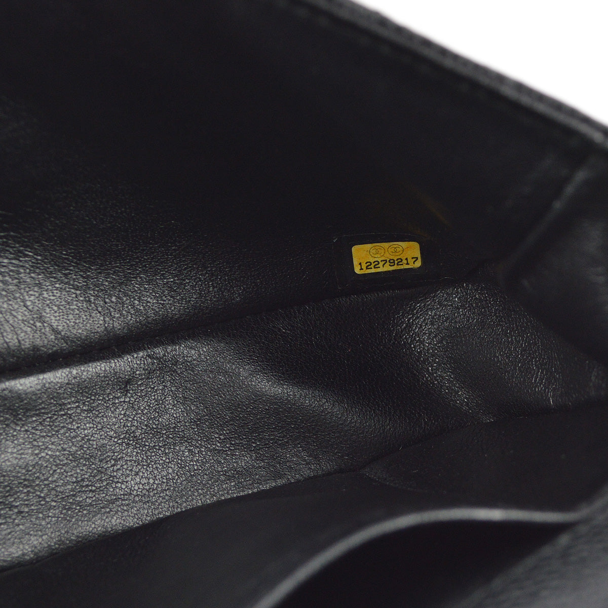 Chanel 2008-2009 Black Caviar East West Shoulder Bag