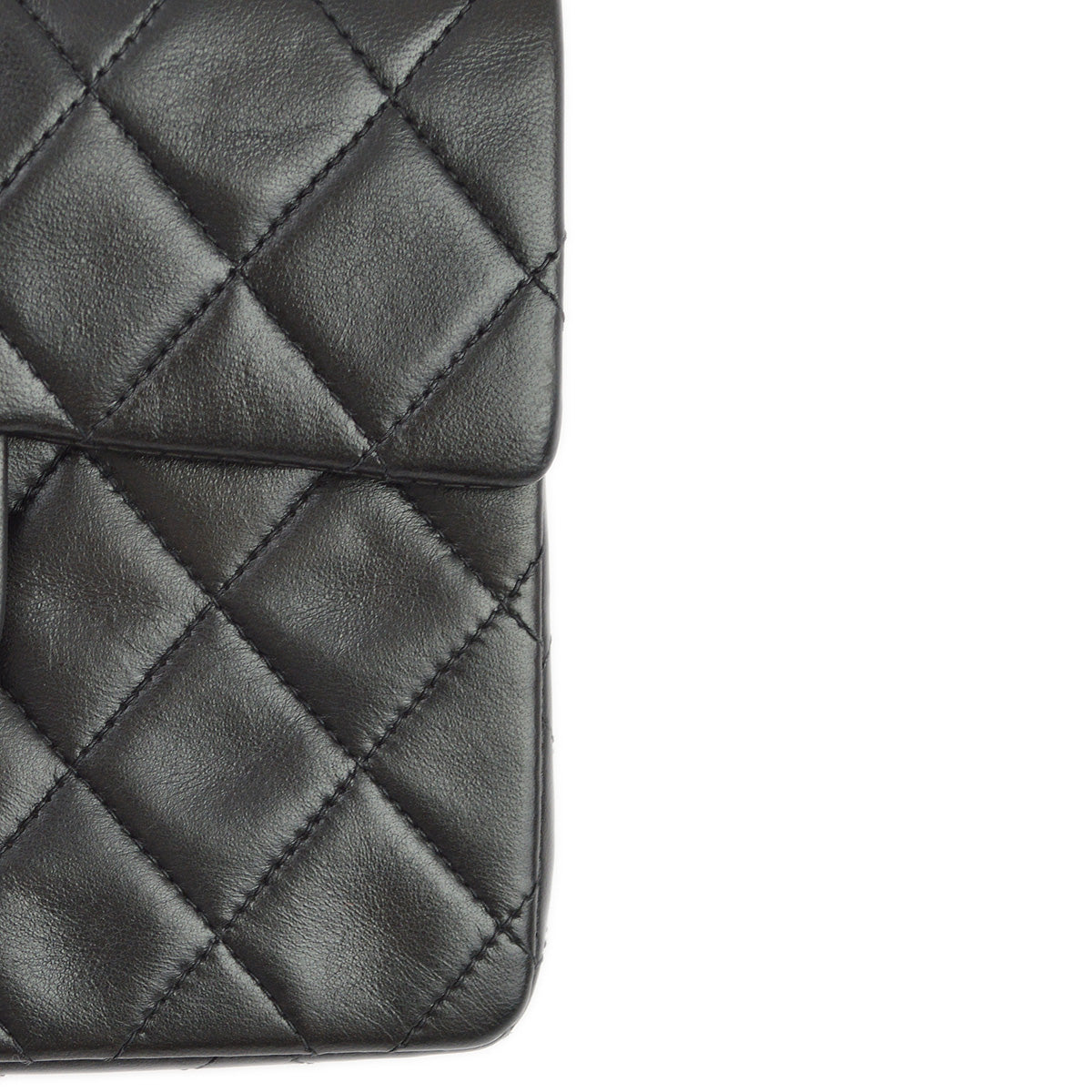Chanel 1994-1996 Black Lambskin Mini Classic Square Flap Shoulder Bag 17