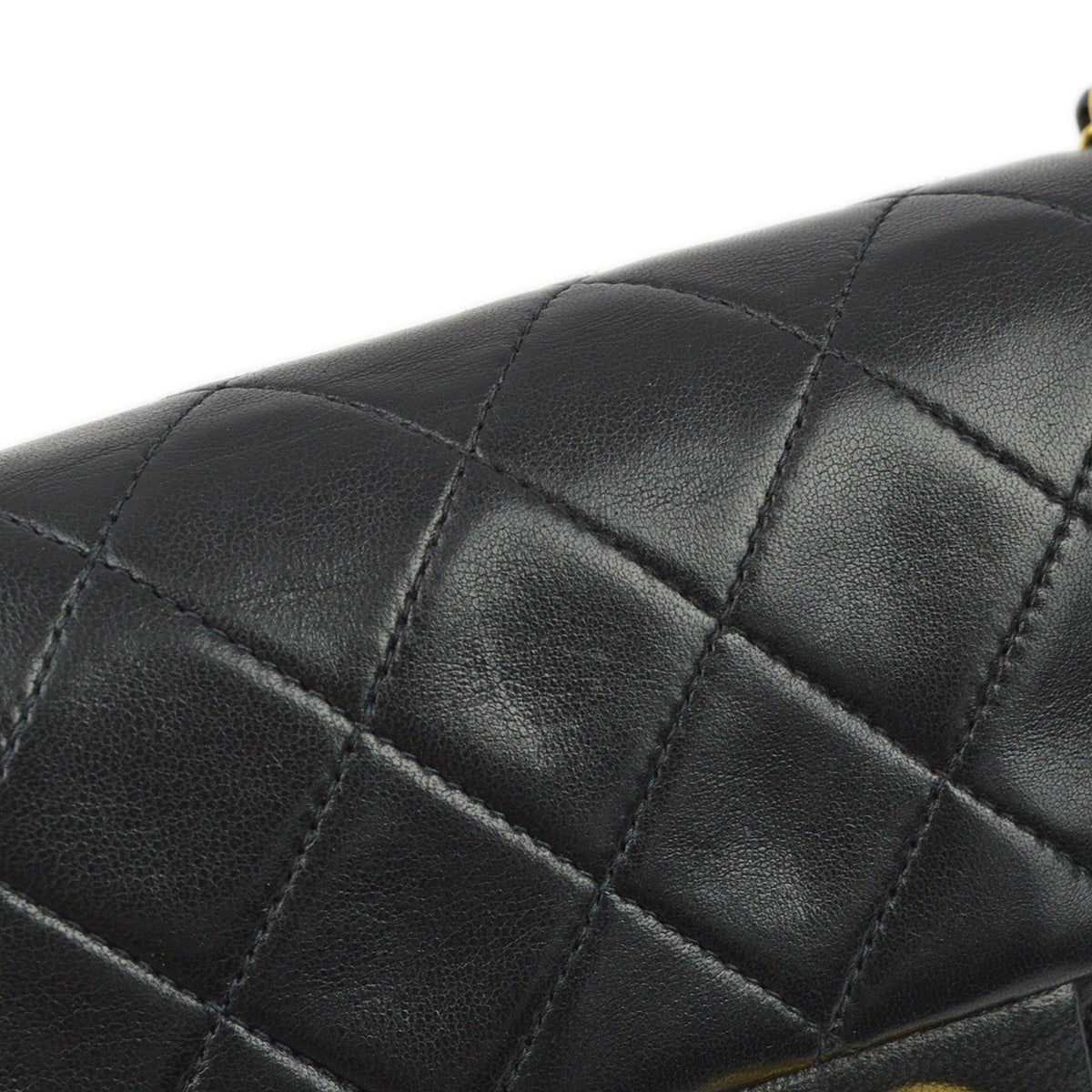 Chanel 1994-1996 Black Lambskin Mini Classic Square Flap Shoulder Bag 17