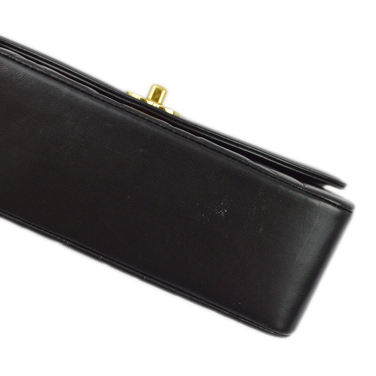 Chanel 1994-1996 Black Lambskin Small Diana Shoulder Bag