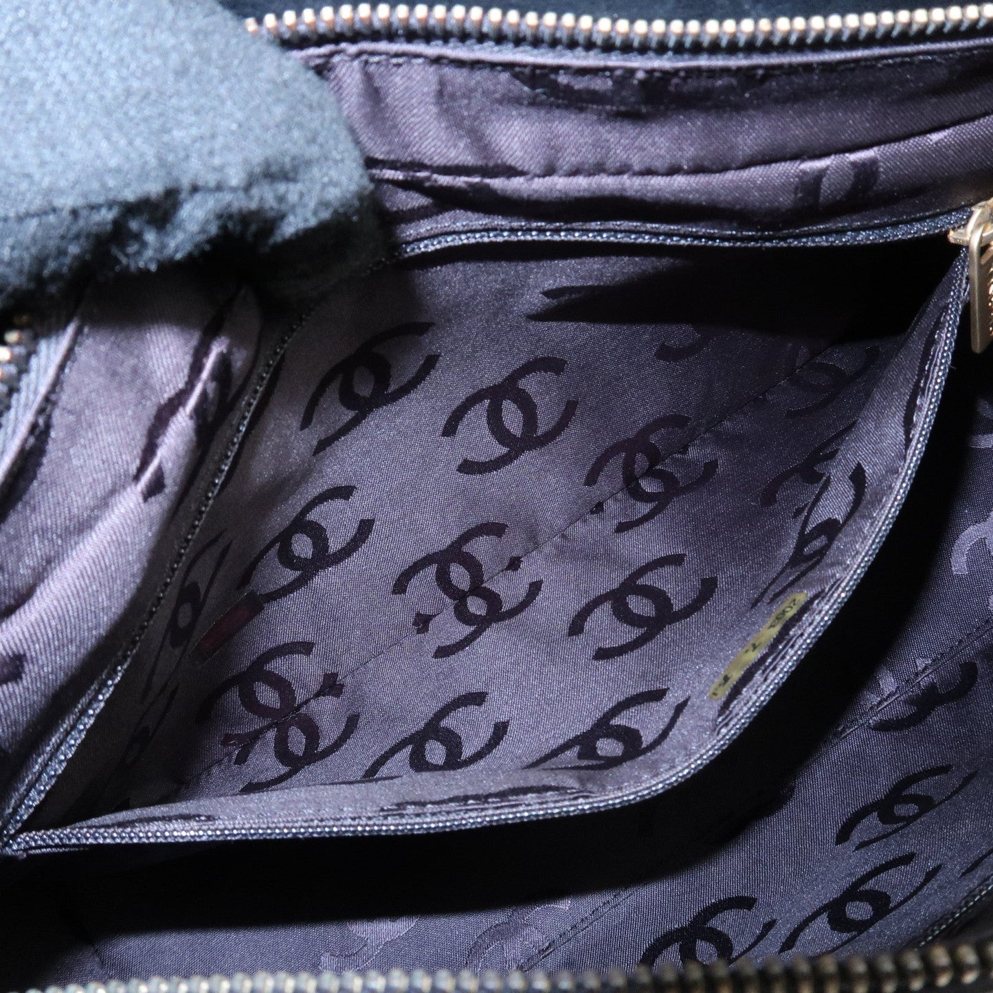 CHANEL Wild Stitch Lamb Skin Shoulder Bag Hand Bag Black A20663