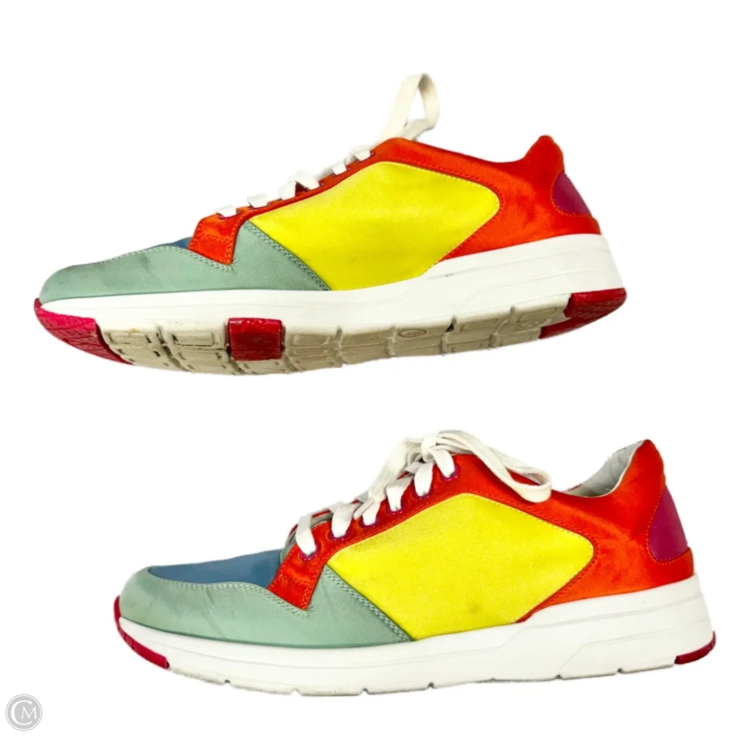 Shoes Luxury Designer By Gucci In Multi-colored, Size: 6.5