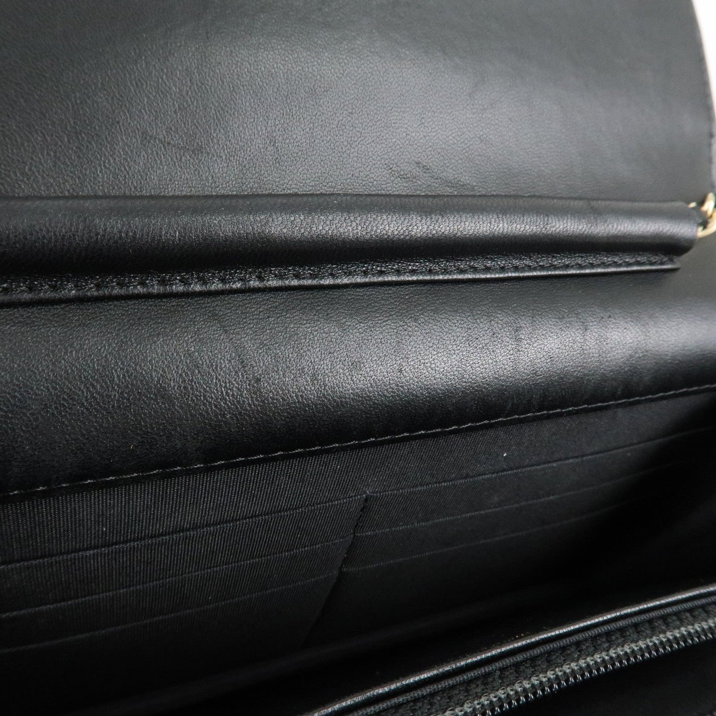 CHANEL Camellia Lamb Skin Chain Wallet Shoulder Bag A82336