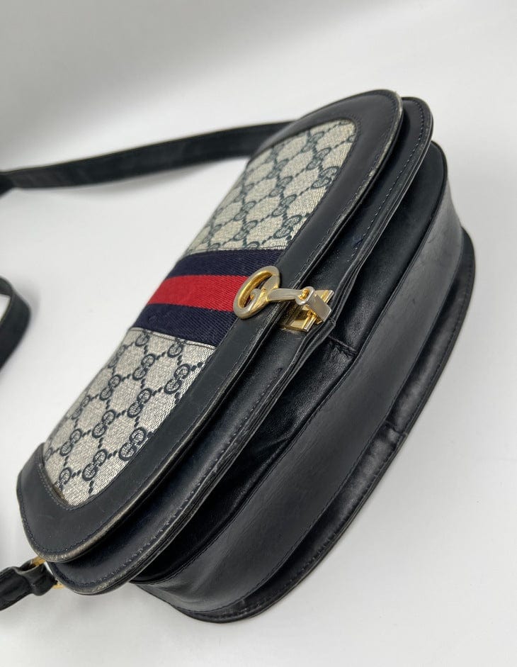 Vintage Gucci Canvas Crossbody Bag