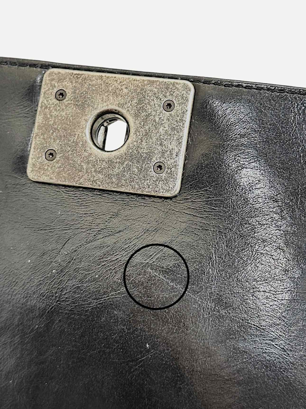 CHANEL Chain Boy Black Shoulder Bag
