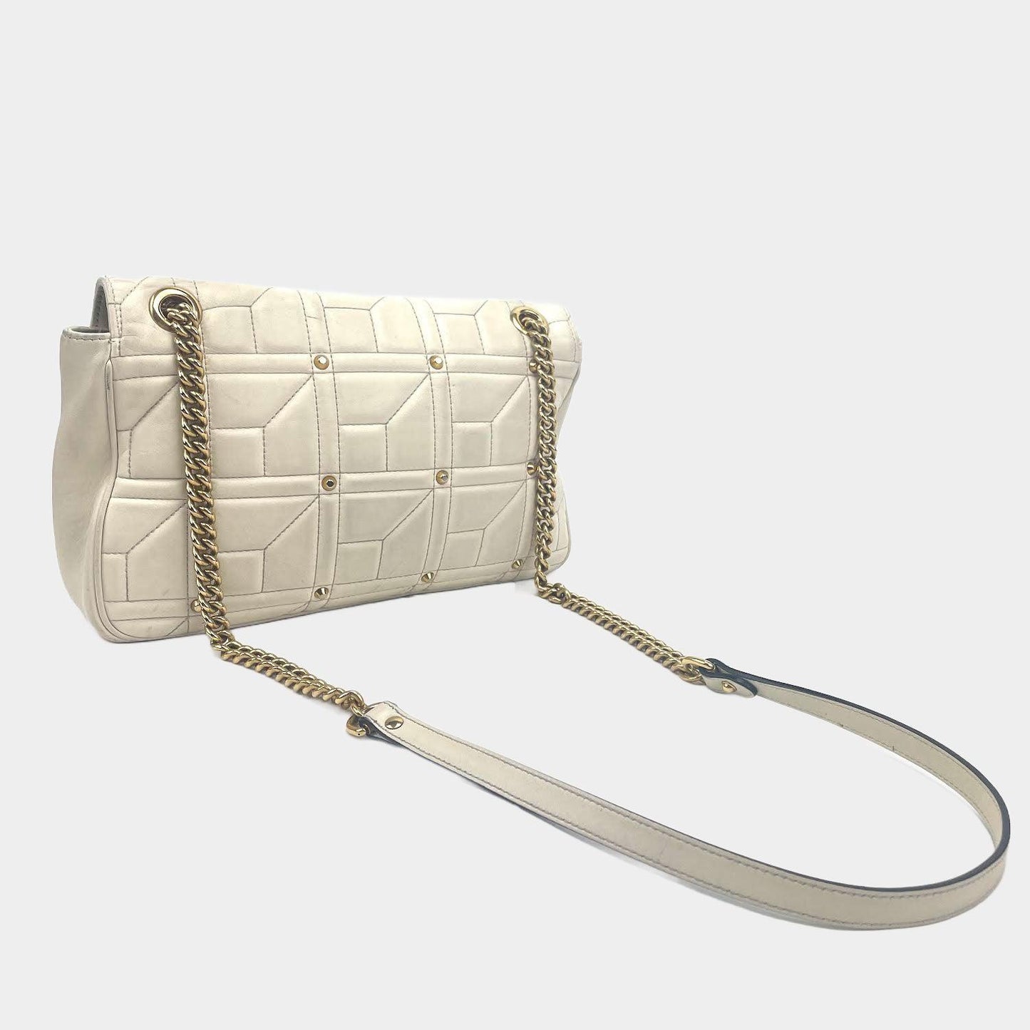 Gucci  GG Marmont Flap Bag Studded Matelasse  - OUTLET ITEM FINAL SALE