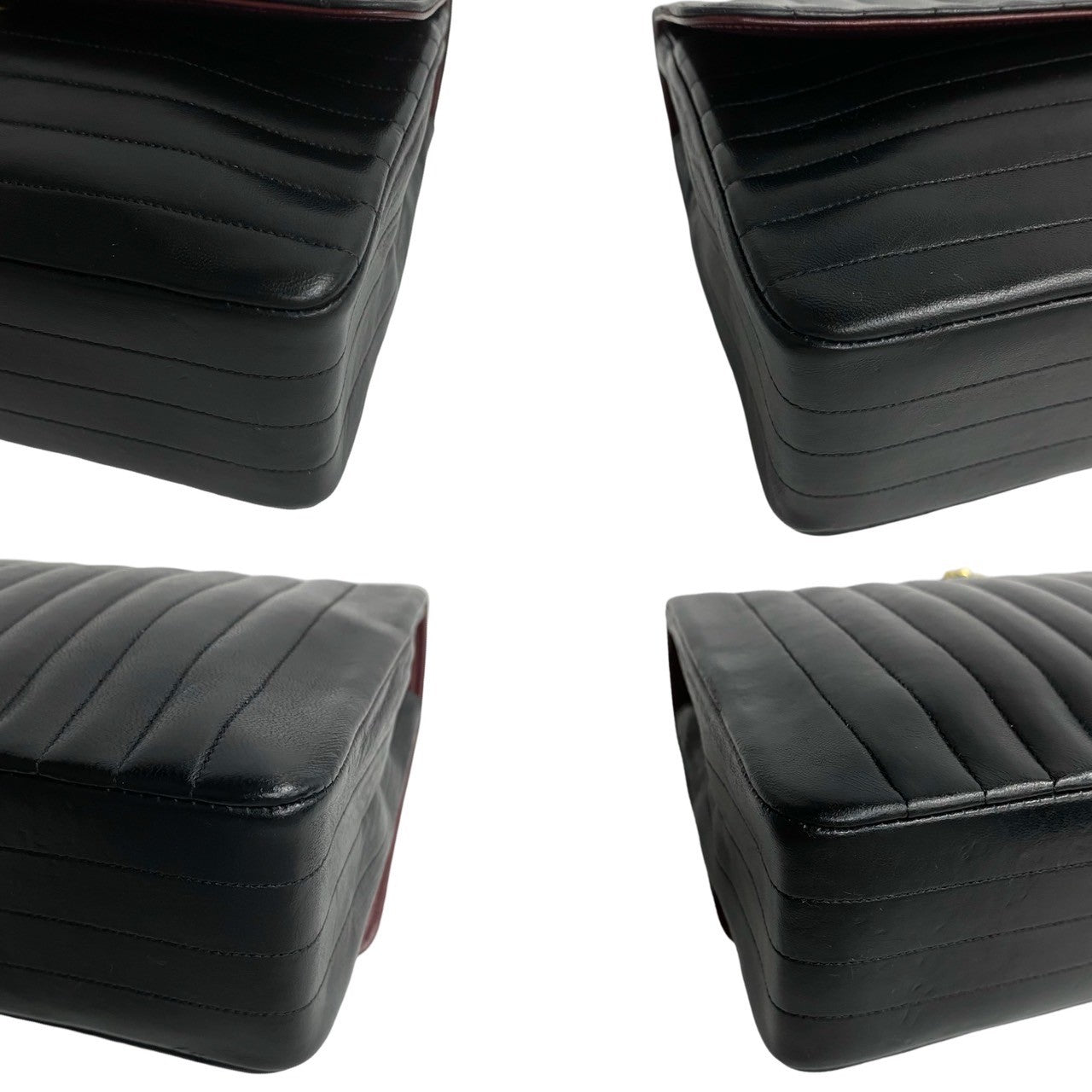 CHANEL Shoulder Bag lambskin black Mademoiselle