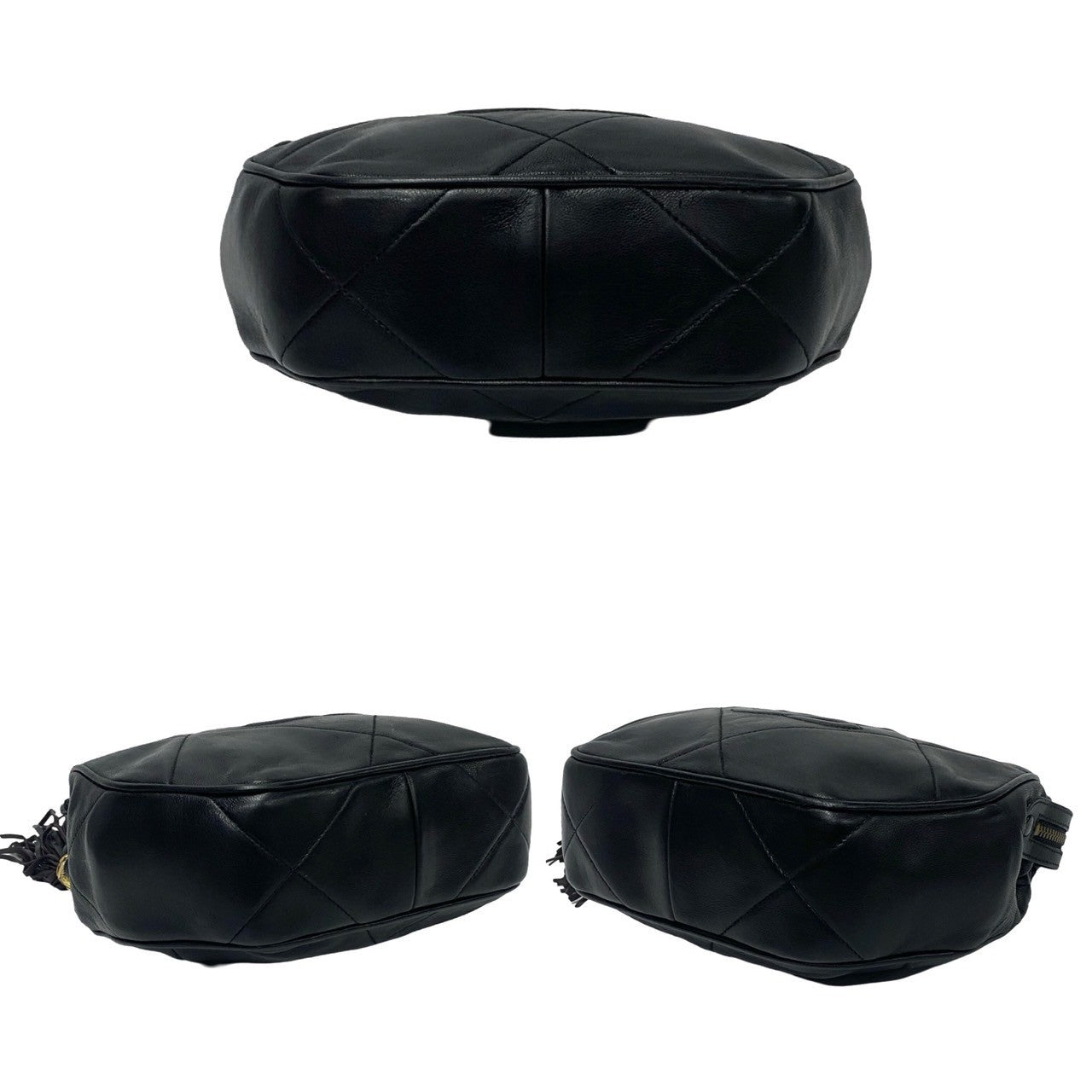 CHANEL Shoulder Bag lambskin black Matrasse