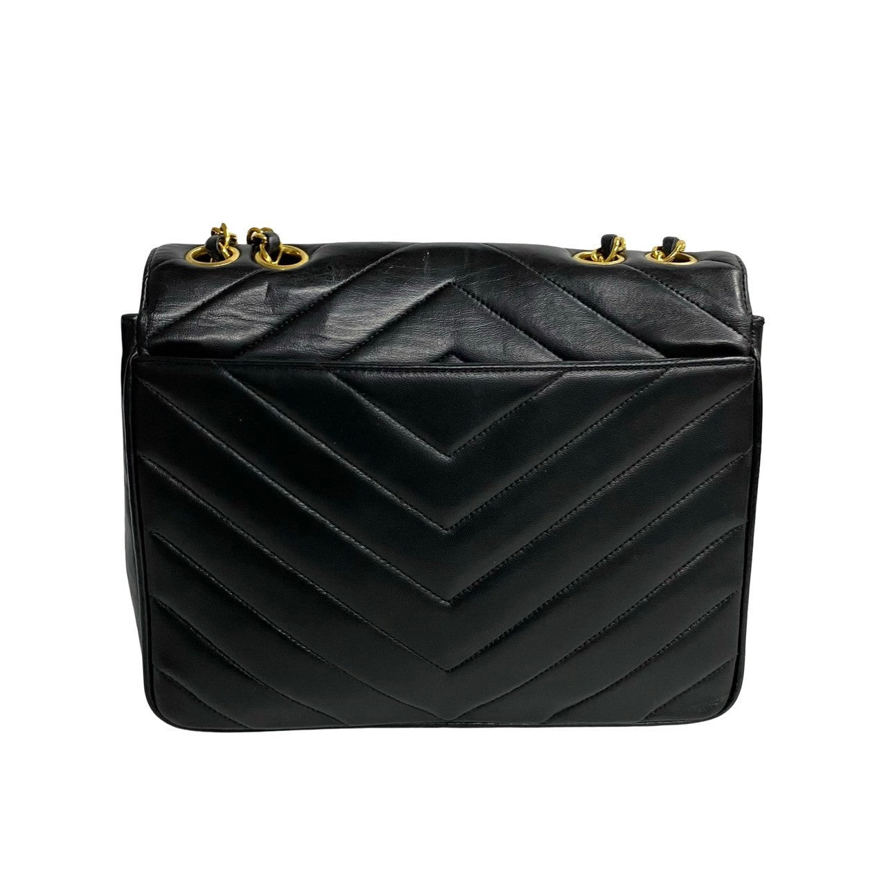 CHANEL Shoulder Bag lambskin black