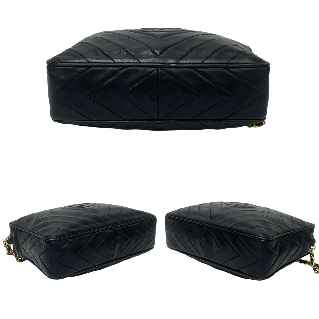 CHANEL Shoulder Bag lambskin black