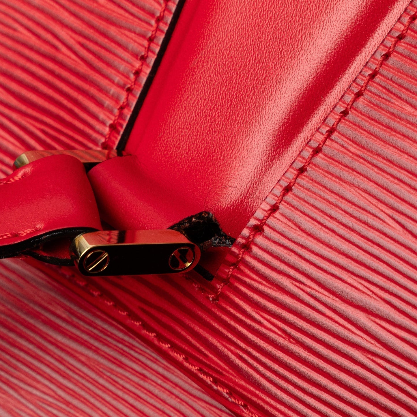 Red Louis Vuitton Epi Voltaire Shoulder Bag