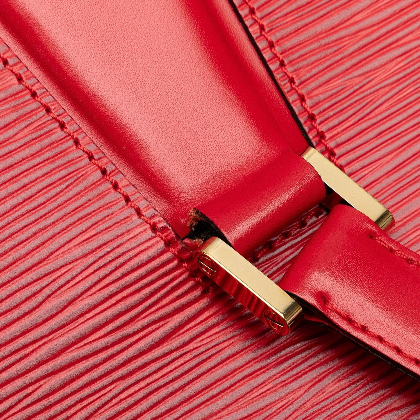 Red Louis Vuitton Epi Voltaire Shoulder Bag