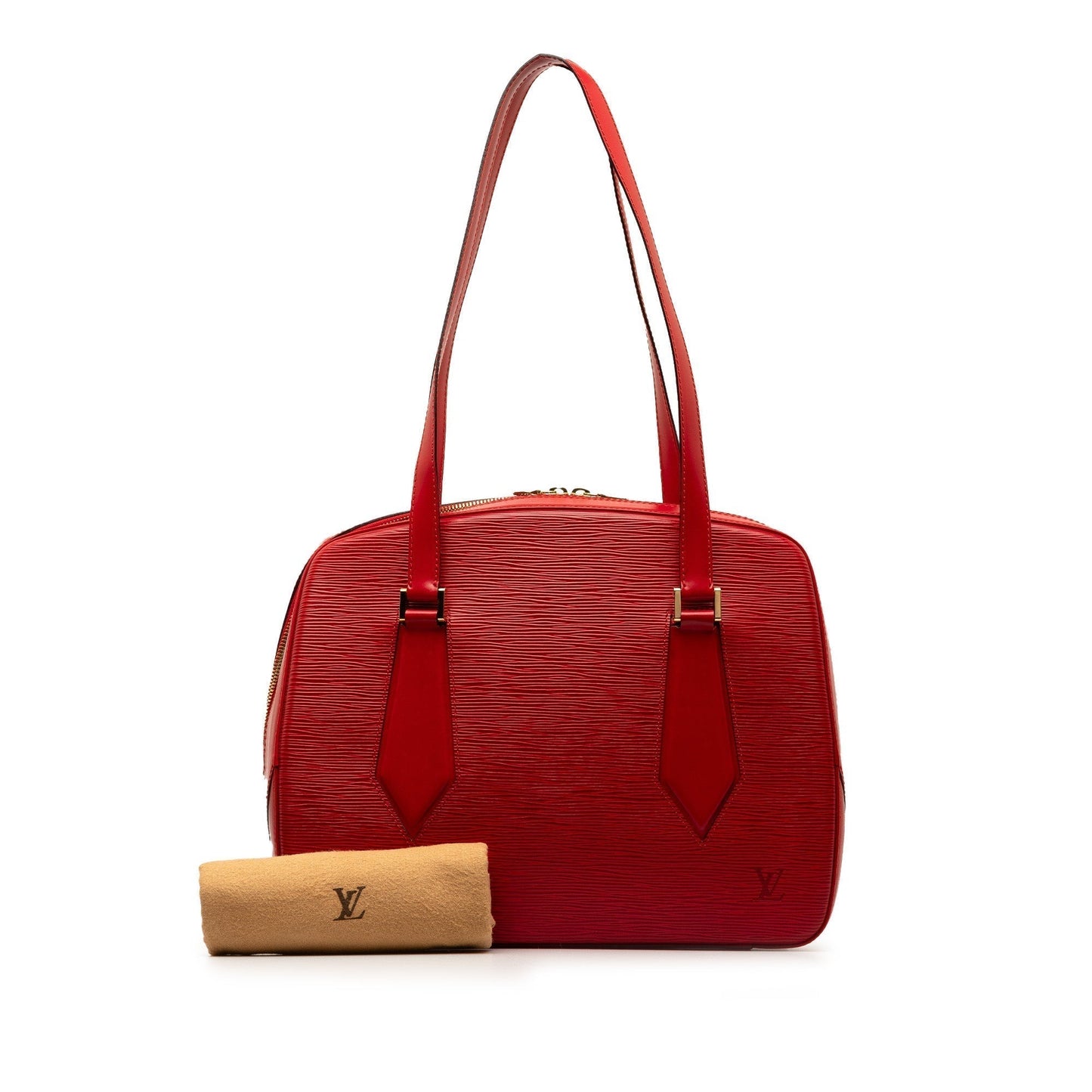 Red Louis Vuitton Epi Voltaire Shoulder Bag