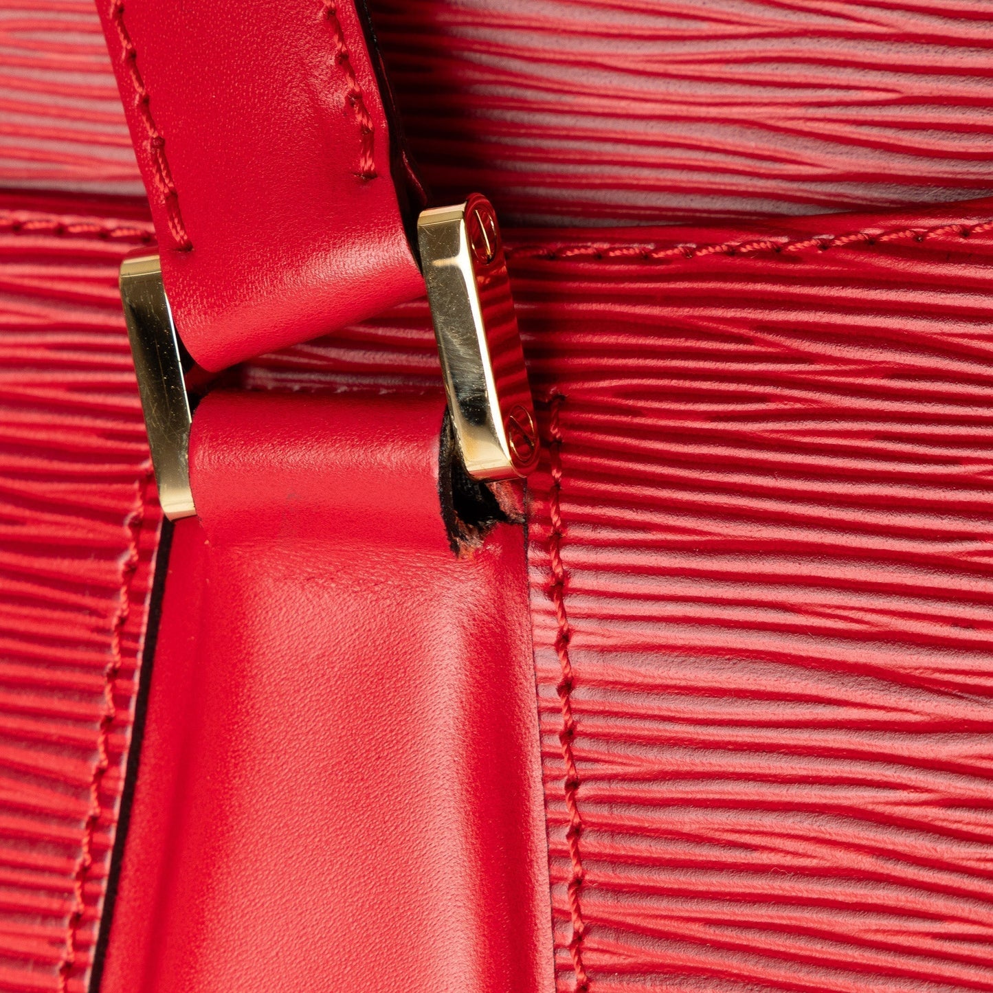 Red Louis Vuitton Epi Voltaire Shoulder Bag