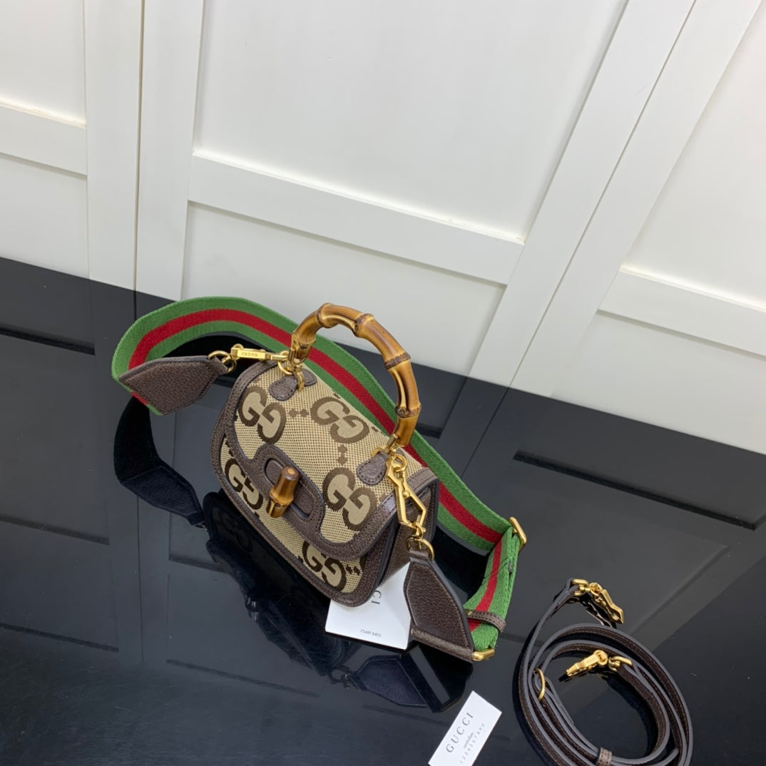 BOLSA GUCCI BAMBOO 1947 PEQUENA