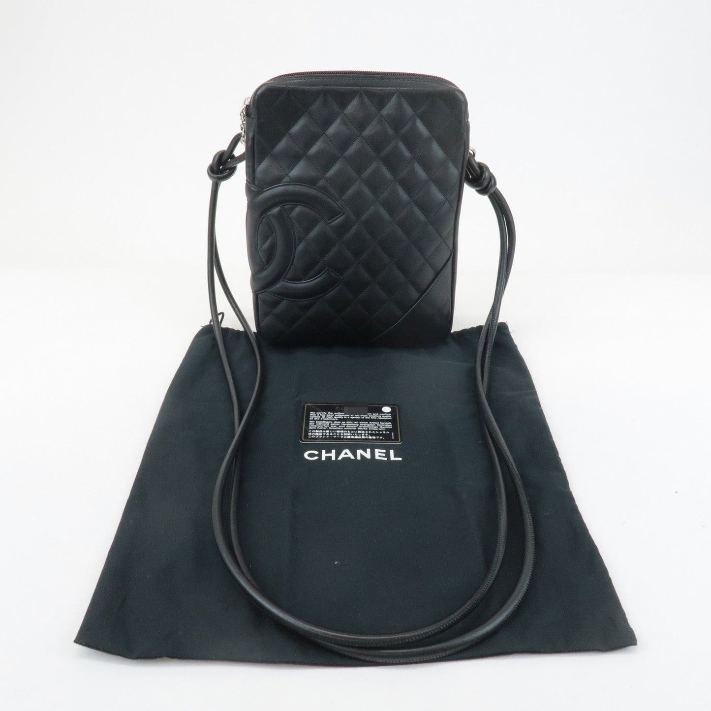 CHANEL Cambon Lamb Skin Medium Pochette Shoulder Bag A25178