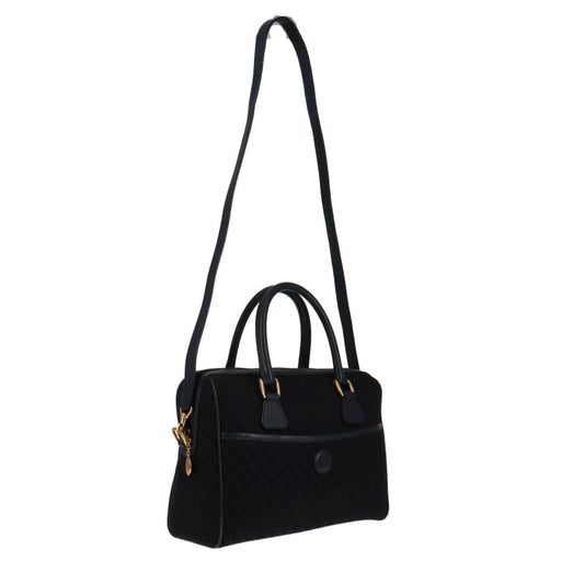 Gucci Vintage Nylon & Leather GG Bowling Bag Large