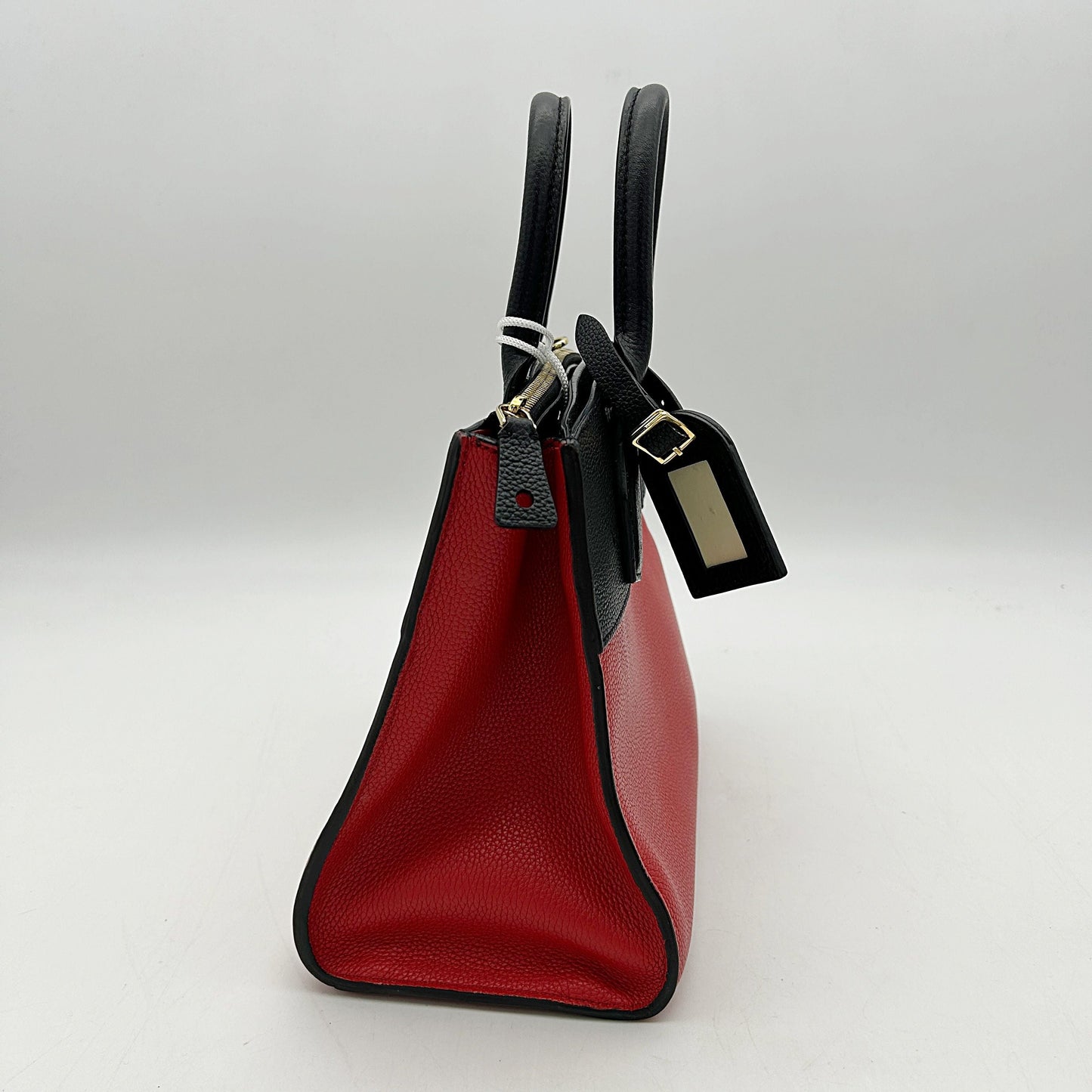 Louis Vuitton | Bags | Louis Vuitton City Steamer Handbag Leather Pm Black Red LA40373