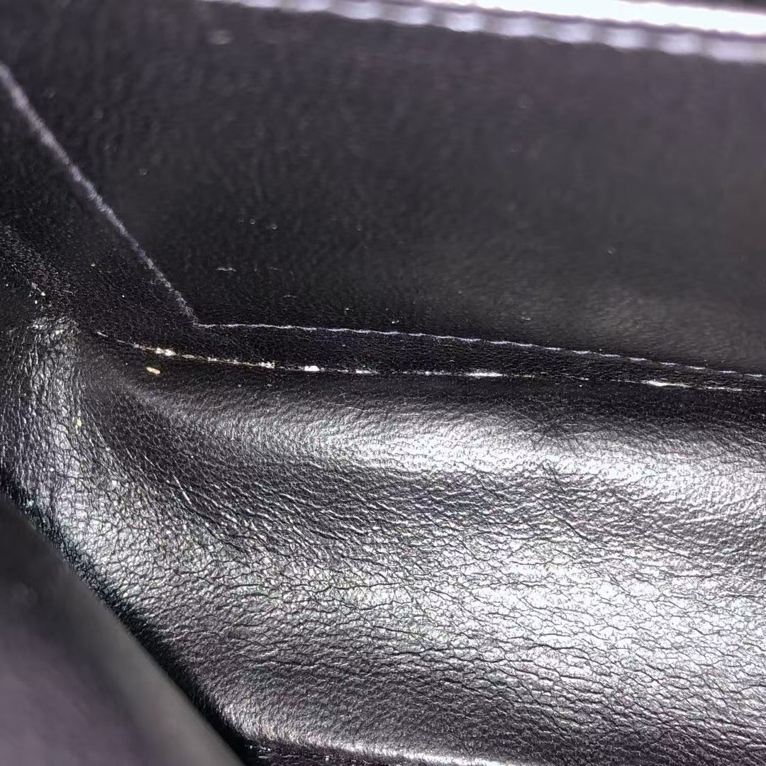 Chanel Navy Velvet Shoulder Flap Blackpack Vintage Silver HW, 1996