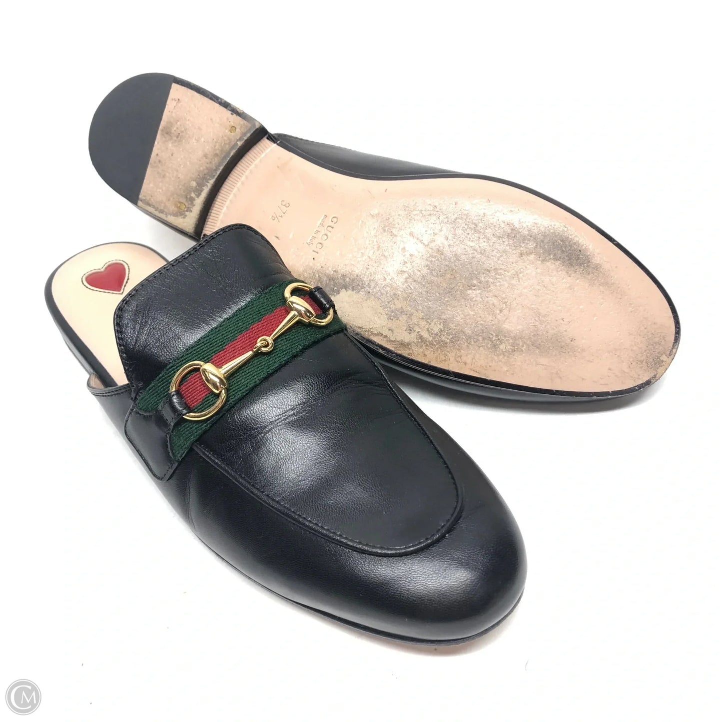 Shoes Luxury Designer By Gucci In Black, Size: 7